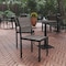 Flash Furniture Gray/Gray Armless Faux Teak Patio Dining Chair SB-CA108-GRY-GG - alternate 1